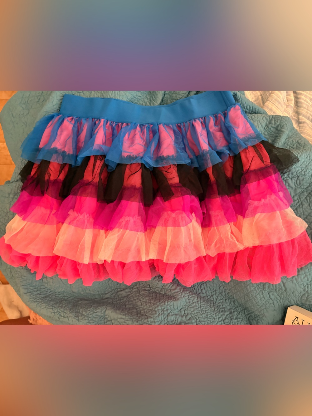 Target Take Pride XXL Multicolor Tulle Tutu Skirt Tiered Ruffle Elastic Waist